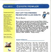 Kolmar Avenue School Newspaper, 2013