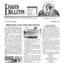 Ridgeland SD 122 Newsletter, 1983-84