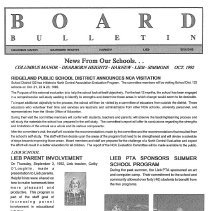 Ridgeland SD 122 Newsletter, 1992-93