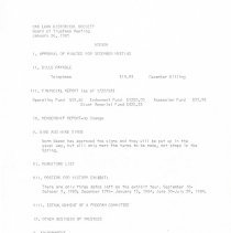 Oak Lawn Historical Society Minutes, 1983