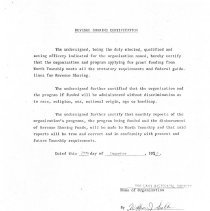 Oak Lawn Historical Society Revenue Sharing, 1982