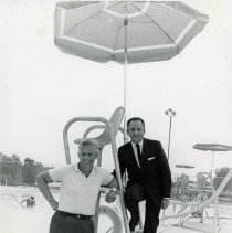 Edward Temmel and Herman Nebel at the Southwest Park Swimming Pool