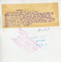 This is a photograph of Cecil Burns. Mr. Burns walked from Dallas, TX to Ch