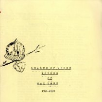 League of Women Voters of Oak Lawn, 1971-72