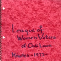 League of Women Voters Minutes, 1973-76