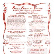 Oak Lawn 4th of July Celebration Flier, 2000