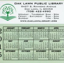 Oak Lawn Public Library Magnet