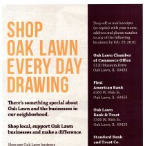 "Shop Oak Lawn Every Day" Poster, 2016