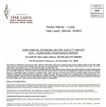 Drinking Water Quality Report, 2009