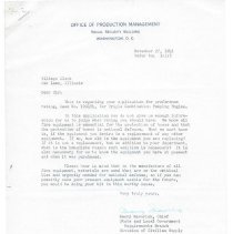 Fire Truck Purchase Correspondence, 1941-43