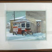 Painting of a Popcorn Truck