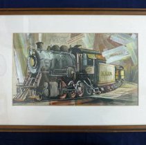 Painting of a Steam Engine