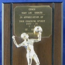 Mary Lou Harker Volleyball Plaque