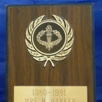 Mary Lou Harker Volleyball Plaque