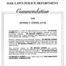 Michael Byrnes Commendation, 1995