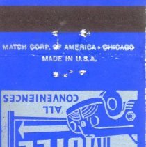 Blue Star Motel Matchbook