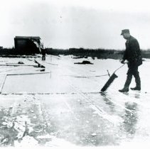Olaf Larsen at the Evergreen Farm