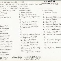 Cook Avenue School 1st Grade Class, Circa 1935