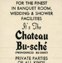 Chateau Bu-sche' Matchbook
