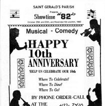 St. Gerald Showtime '82 Flier