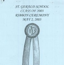 St. Gerald School Ribbon Ceremony, 2003
