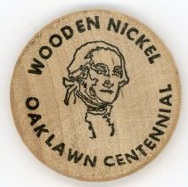 George Washington Savings Wooden Nickel