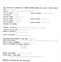 Dr. David M. Held Questionnaire