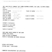 Virginia Held Questionnaire