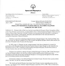 Outstanding Athlete of the Year Announcement, 2004