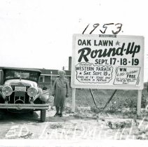 Round Up Advertising Sign