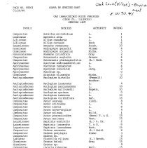 Oak Lawn/Chicago Ridge Prairies Species