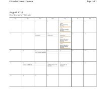 Columbus Manor Elem School Calendar, 2016-17