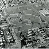 Aerial View of Oak Lawn Community Pavilion Baseball Complex