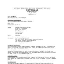 School District 126 Minutes, 2016-17