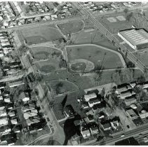Aerial View of Oak Lawn Community Pavilion Baseball Complex