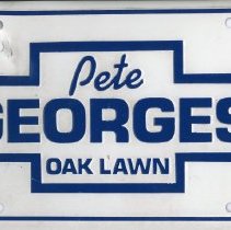 Pete Georges Promotional License Plate