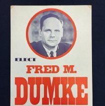 Fred Dumke Political Poster
