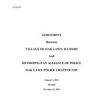Oak Lawn Police Labor Contract, 2015-18