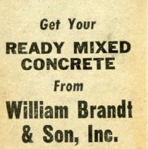 William Brandt and Son Matchbook