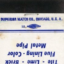 William Brandt and Son Matchbook