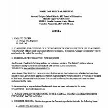 Atwood Heights School District 125 Board Packet, 2017-18