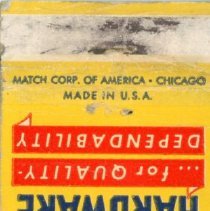True Value Hi-Lo Hardware Matchbook