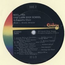 Oak Lawn Community High School A Cappella Choir Noel