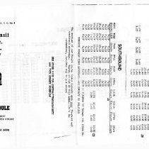 Suburban Transit System Bus Schedule, 1969