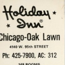 Holiday Inn Matchbook