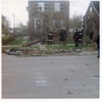Aftermath of the 1967 Oak Lawn Tornado