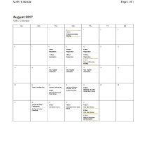 Ernest F. Kolb Elementary School Calendar, 2017-18