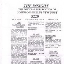 Johnson-Phelps VFW Newsletter, 2018