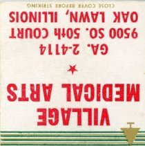 Village Medical Arts Matchbook