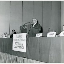 Fred M. Dumke Attends the Illinois Municipal League Conference, 1975